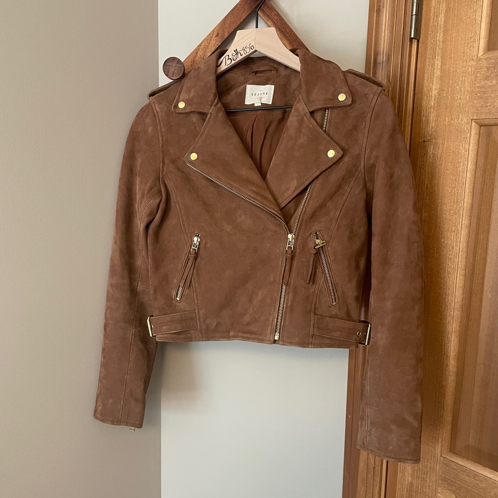Sezane Zig Leather Jacket - image 2